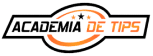 a logo with black and orange text